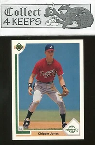 1991 Upper Deck #55 Chipper Jones radiocontrol (novato HoF Atlanta Braves) *B* - Imagen 1 de 2
