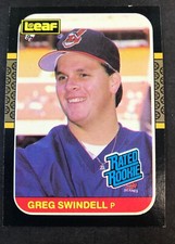 1987 Leaf Donruss Baseball Card #32 Greg Swindell RR Rookie