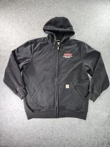 Carhartt Hoodie Men's Size XL Loose Fit Black Rain Defender Full Zip TS0614-M - Picture 1 of 10