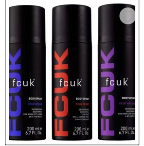 FCUK One Of Each Body Spray Trio Mens Gift Set Urban, Sport & Vintage New 2023