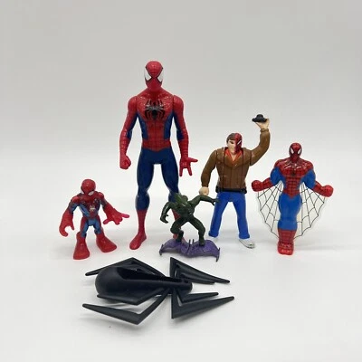 Lote de 6 adornos para pasteles de duende verde Marvel Spiderman figura juguete Foto 1 de 2