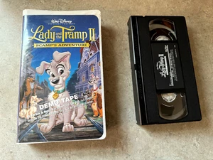walt disney Lady and the Tramp II Scamps Adventure vhs demo clam shell 2001 year - Picture 1 of 8
