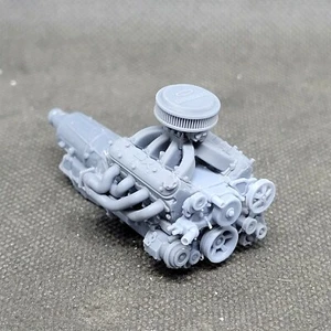 LSX model engine with TrickFlow carburetor resin 3D printed 1:24-1:8 scale - Picture 1 of 3