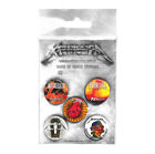 Metallica Albums 1996-2016 5 Button Badge Set Official Metal Rock Band Merch