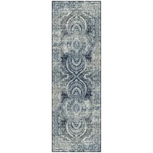 HomeRoots Area Rug 3'x8' Loomed Abstract Polypropylene Runner Bernadette Taupe - Picture 1 of 5