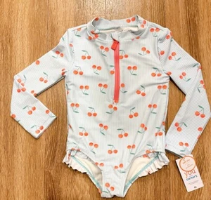 Carter’s Just One You Kleinkind Mädchen Einteiler Rash Guard Cherry, Größe 4T - NEU - Bild 1 von 4