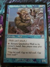 Quicksilver Wall Prophecy Mtg Card Mint Condition