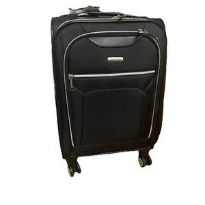 Carry on luggage spinner 20” samsonite Davenport Expandable Black NWT - Picture 1 of 6