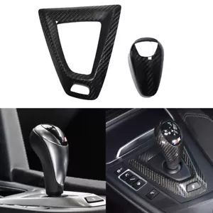 FOR 2017-20 F80 M3 F82 M4 CARBON FIBER SUEDE DCT SHIFT CONSOLE PANEL REPLACEMENT - Bild 1 von 5