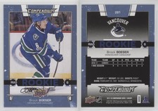 2017-18 Upper Deck Compendium Rookies Blue Brock Boeser #281 Rookie RC