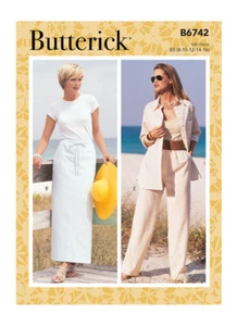 BUTTERICK Sewing Pattern 6742 Misses Ladies Womens Skirt, Shorts, Pant 8-16 - Picture 1 of 4