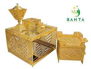 Traditional Ethiopian | Eritrean | Arabs Coffee Table Set, Rekebot SquareShape - Picture 1 of 2