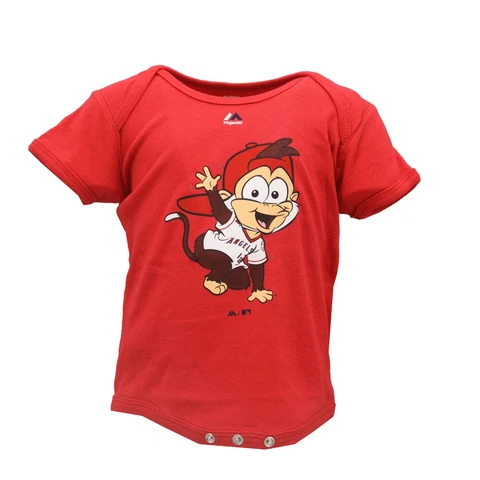 Los Angeles Angels MLB Majestic Baby Infant Size Mascot Creeper Bodysuit New Cover