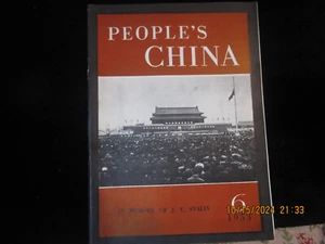 PEOPLE`S CHINA Magazine - Chinese Propaganda 1953 Stalin Memorial Copy Communism - Imagen 1 de 14