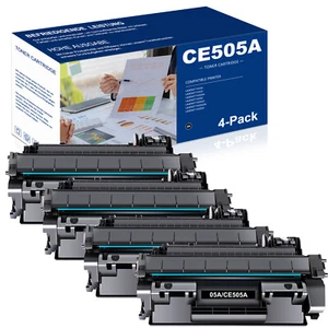 4 Pack Black CE505A Toner Cartridge For HP 05A LaserJet P2035 P2035n P2055dn - Imagen 1 de 8