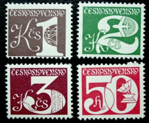 Tschechoslowakei, 1979-80, Scott 2273-76, Perf 11 1/2 x 12, 4 Briefmarken, postfrisch - Bild 1 von 3