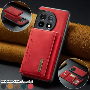 For OnePlus 13 12 11 10 Pro Nord 2 9RT 9 Magnetic Flip Stand Leather Wallet Case - Picture 1 of 43