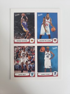 2004-05 Topps Bazooka 4 on 1 Stickers #44 Devean George David West James Posey