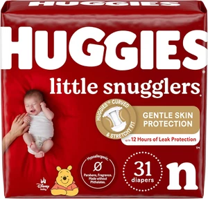 Little Snugglers Baby Diapers, Size Newborn (Up to 10 Lbs), 31 Ct, Newborn - Picture 1 of 12