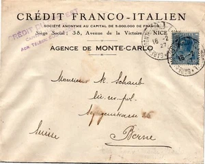 GOLDPATH: MONACO COVER 1927, TO SWITZERLAND CV739_P27 - Picture 1 of 2