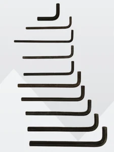 Allen Hex Long Wrenches Unbranded Replacements 5/16"-5/8", 10&12mm Choice of 10 - Picture 1 of 32