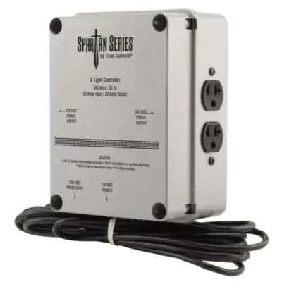 Controlador de luz de crecimiento Titan Controls Spartan Serie 4 luces 240v, toma 120/240 Foto 1 de 3