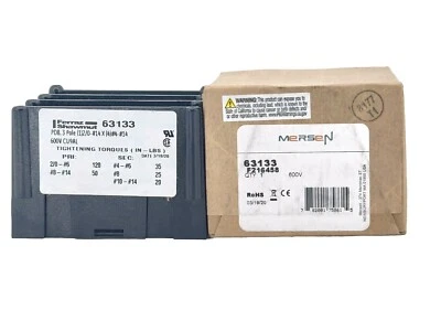 Mersen MPDB 63133 Alum Pwr-Dist Block 3P - Image 1 of 2