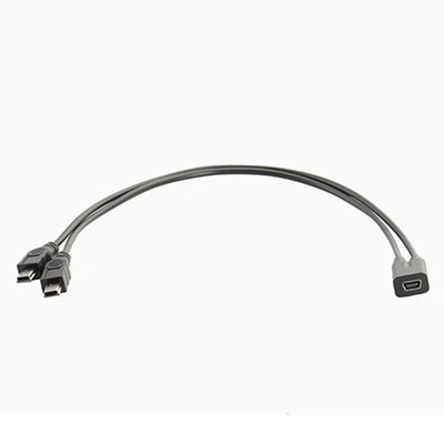 USB Y-Splitter Kabel Mini USB 2.0 Ladekabel Doppel Stecker Hochgeschwindigkeits - Bild 1 von 4