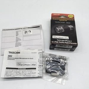 Tascam iM2 Stereo Condenser Microphone for iPhone 4/4S iOS devices NEW Japan - Picture 1 of 4