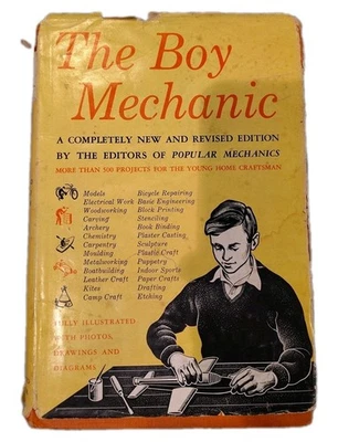 The Boy Mechanic By The Popular Mechanic Company 1952 HC Second Printing Vintage - Image 1 of 4