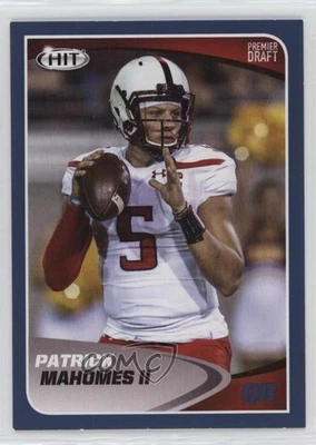 2017 Sage Hit Blue Patrick Mahomes II #5 Rookie RC - Image 1 of 2