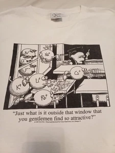 CAMISETA De Colección Art Satire Pharma Science Elements Profesor Talla XXL Hecha en EE. UU. Rara - Imagen 1 de 6