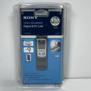 Sony ICD-P520 256 MB 130 Hrs Voice Recorder Digital And PC Link New Sealed - Picture 1 of 8