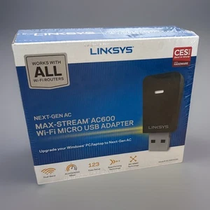 Adaptateur micro USB double bande WiFi Linksys WUSB6100M Ac600 scellé - Photo 1/2
