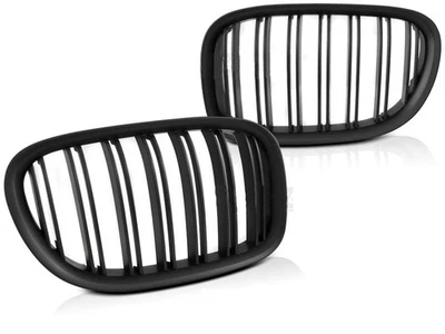 front grill for BMW F01 2009 2010 2011 2012 DUBLE BAR MATT black - Image 1 of 3