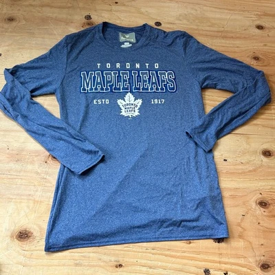New Toronto Maple Leafs Long Sleeve Shirt Men's Size Small Gray Fanatics NHL - Image 1 of 4