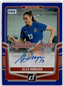Alex Morgan 2024-25 Panini Donruss FIFA Signature Series Azul Automático #25/99 EE. UU. - Imagen 1 de 2