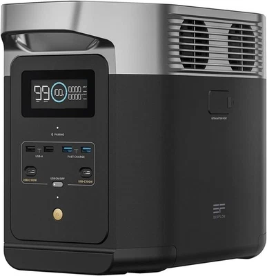 Central Eléctrica Portátil LFP ECOFLOW DELTA 2 1024Wh X-boost 2400W Generador Solar - Imagen 1 de 4