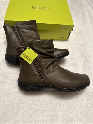 Hotter Whisper Ankle Boots Women’s Loden Green Leather UK 7 EU 41 US 9 NIB - Image 1 of 4