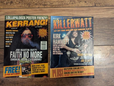 Kerrang! 452 Faith No More, Killerwatt 32-page Supplement, Lollapalooza Posters - Image 1 of 4