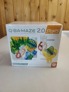 Q-BA-MAZE 2.0 Starter Stunt Set - Kids Marble Maze - MindWare Brand - STEM Toys - Picture 1 of 6