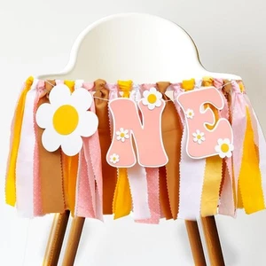 Citzz ONE First Birthday Party Decorations High Chair Banner 1st Birthday Decor - Picture 1 of 7