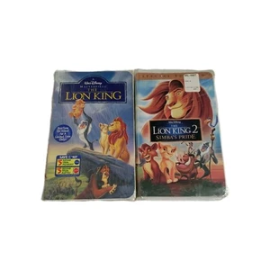The Lion King 1 and 2 New Sealed VHS Bundle Lot Special Edition Masterpiece - Bild 1 von 8