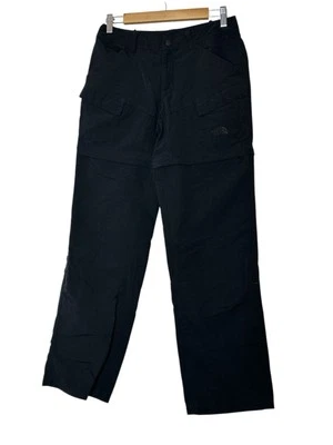 Pantalones North Face Mujer Talla 4 Negro Nylon Carga Convertible Trabajo Aire Libre Senderismo Foto 1 de 4
