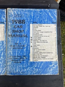 1988 FORD CAR SHOP MANUAL Lincoln Town Car, Crown Vic, Grand Marquis Book VOL.A - Picture 1 of 4