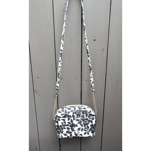 Bolso Bandolera Steve Madden Negro Blanco Floral - Imagen 1 de 7