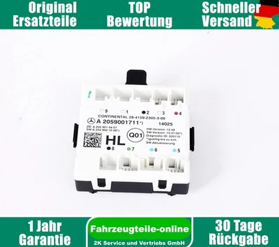 Mercedes Benz C-Class W205 A2059001711 Centralina Porta Posteriore Sinistra - Immagine 1 di 4