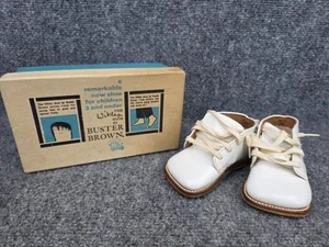 Vintage Buster braune Wikler Kleinkinder Schuhe Größe 3 New Old Stock - Bild 1 von 10