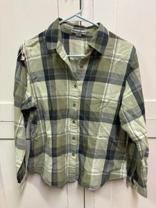 Pendleton verde flanella corto donna taglia M con bottoni - Foto 1 di 4