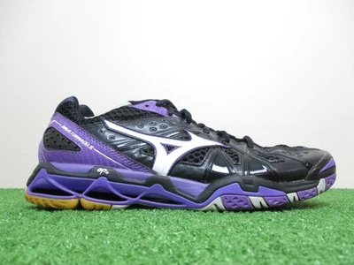 Tenis Mizuno Wave Tornado 9 para mujer talla 9,5 mediana B negro púrpura V1GC141267 Foto 1 de 4
